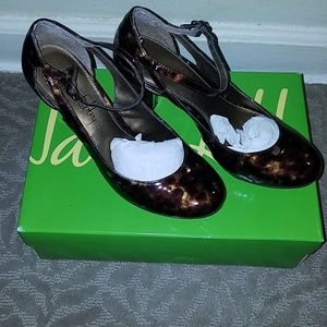 Sam & Libby Elliance patent brown Mary Jane